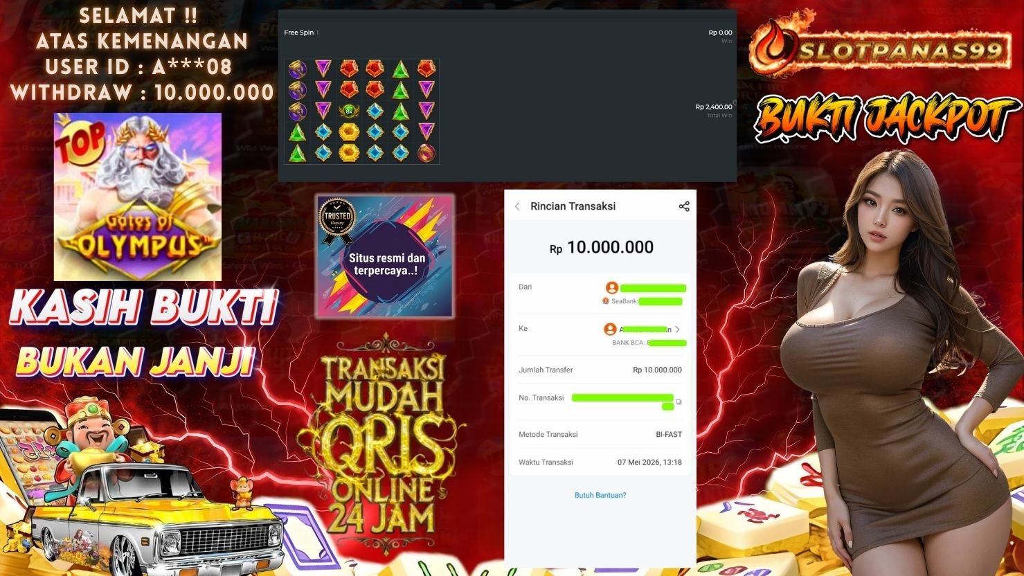 SLOTPANAS99 JACKPOT SLOT GATES OF OLYMPUS